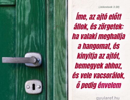 Isten műhelyében – Előkészület az úrvacsorára